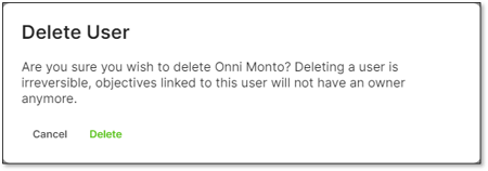 delete user