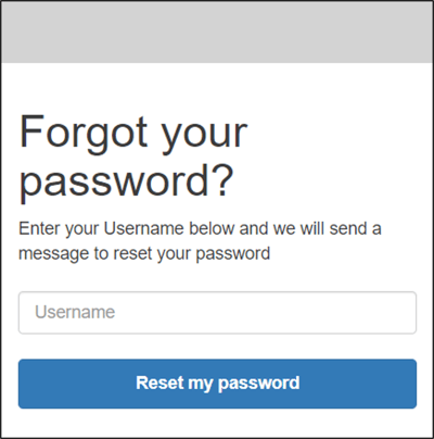 forgot your password