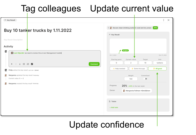 update key result-1